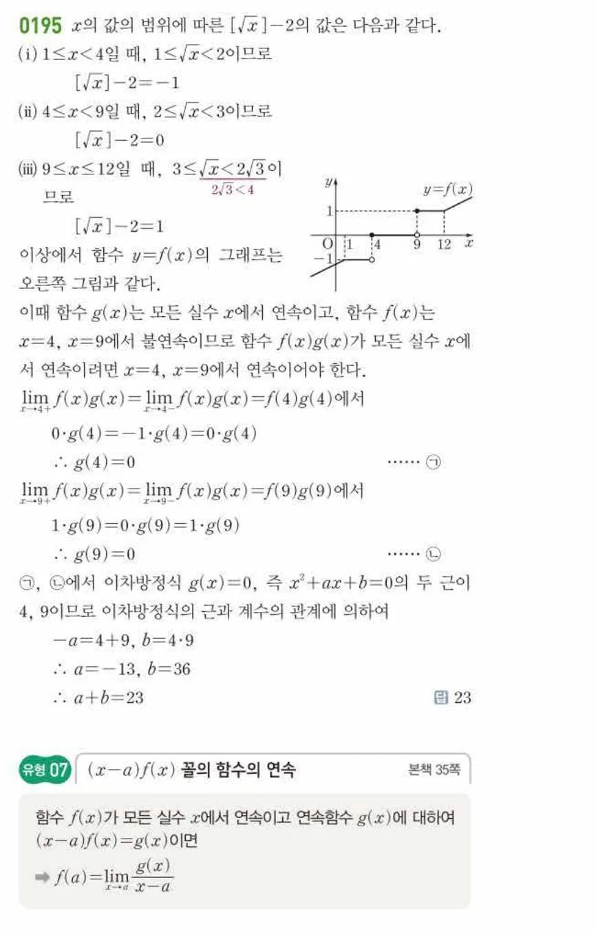 쎈미적분1-0195 해설이미지