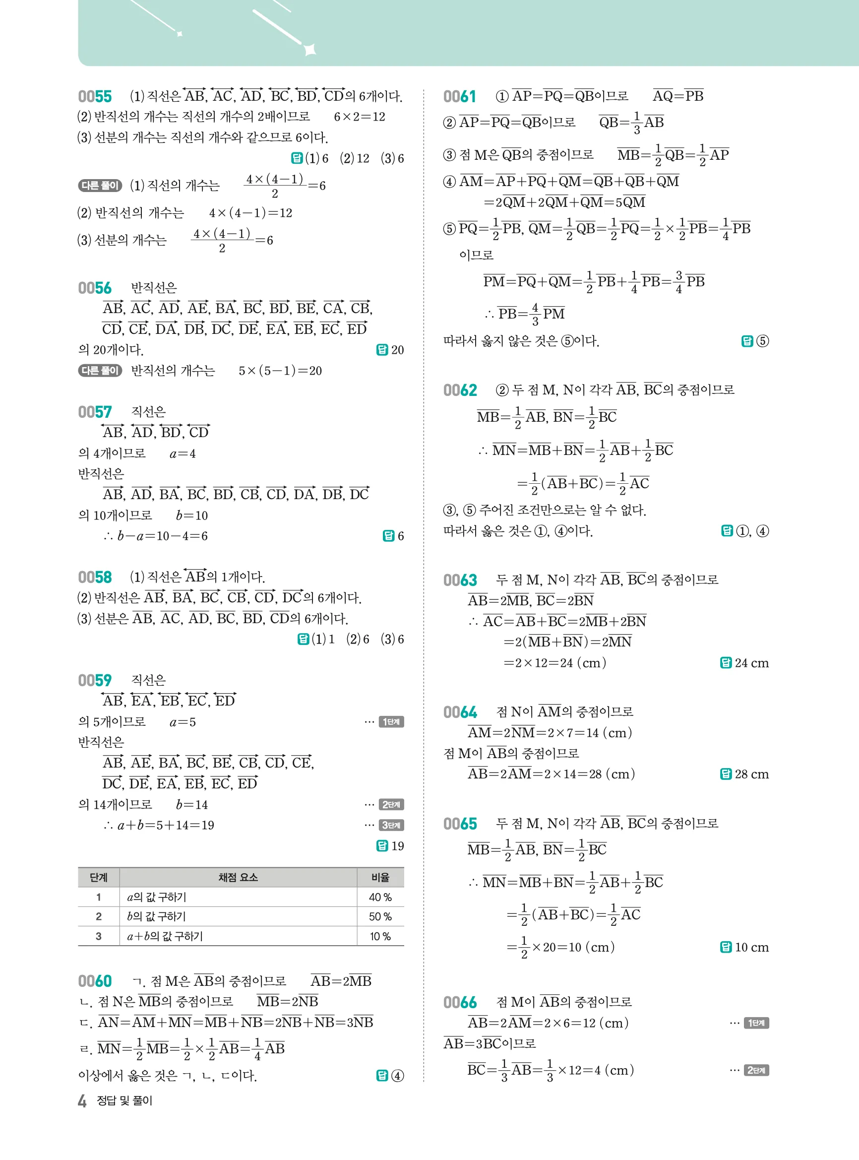 2026최신판 22개정 알피엠 중등 1-2 01 기본 도형 해설 3