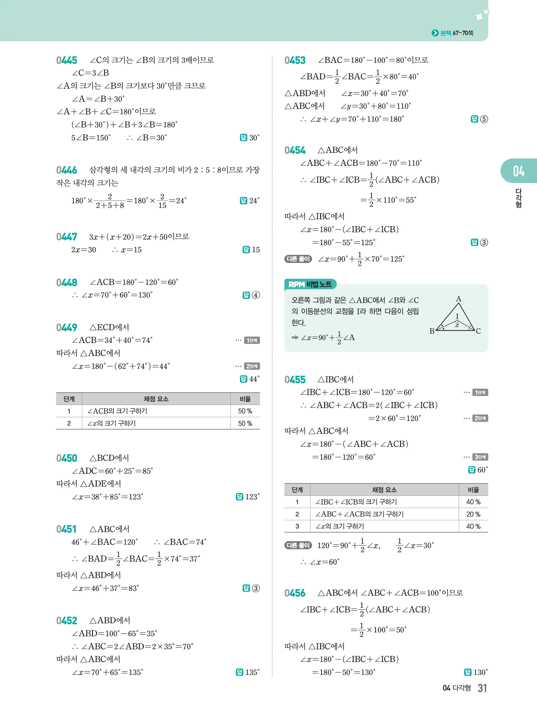 2026최신판 22개정 알피엠 중등 1-2 04 다각형 해설 4