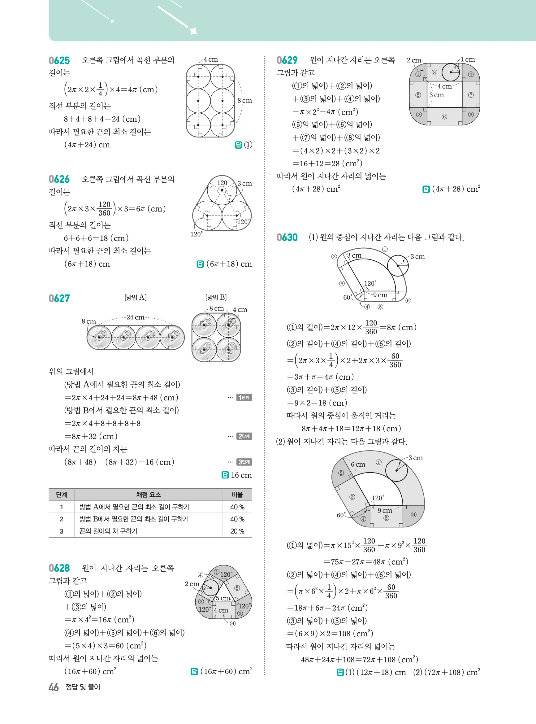 2026최신판 22개정 알피엠 중등 1-2 05 원과 부채꼴 해설 7
