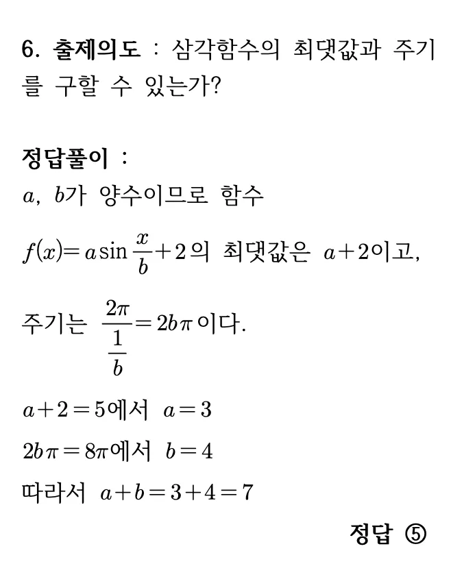 2026년 9월 고3 모의평가 수학 6번 상세 해설 1