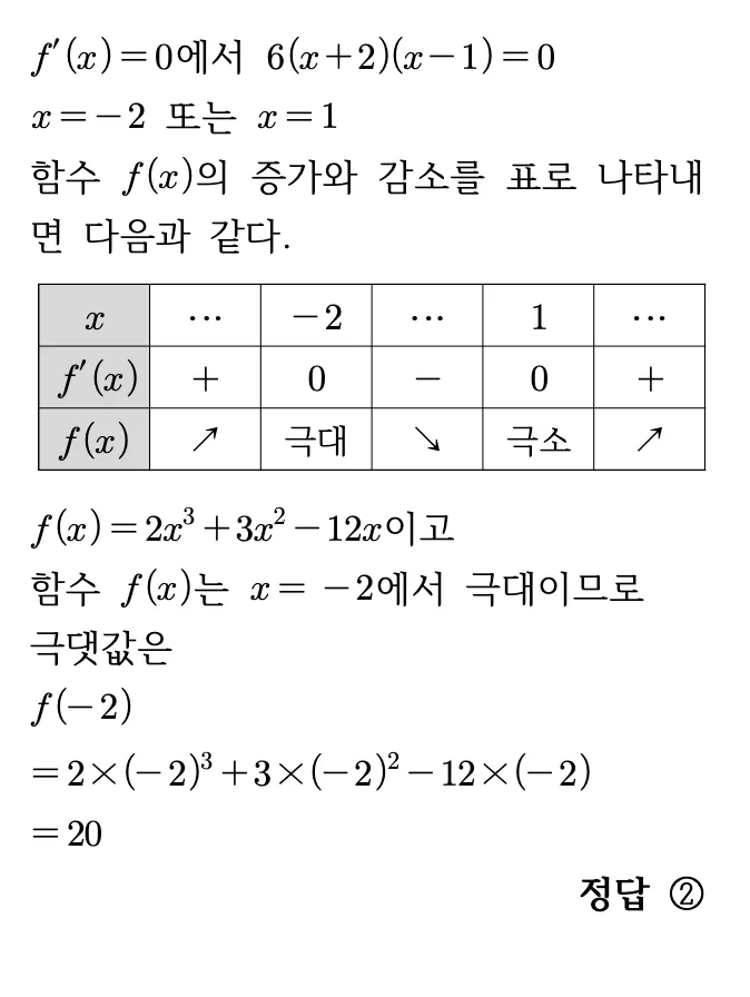 2026 9월 모평 고3 수학 7번 정답풀이 2