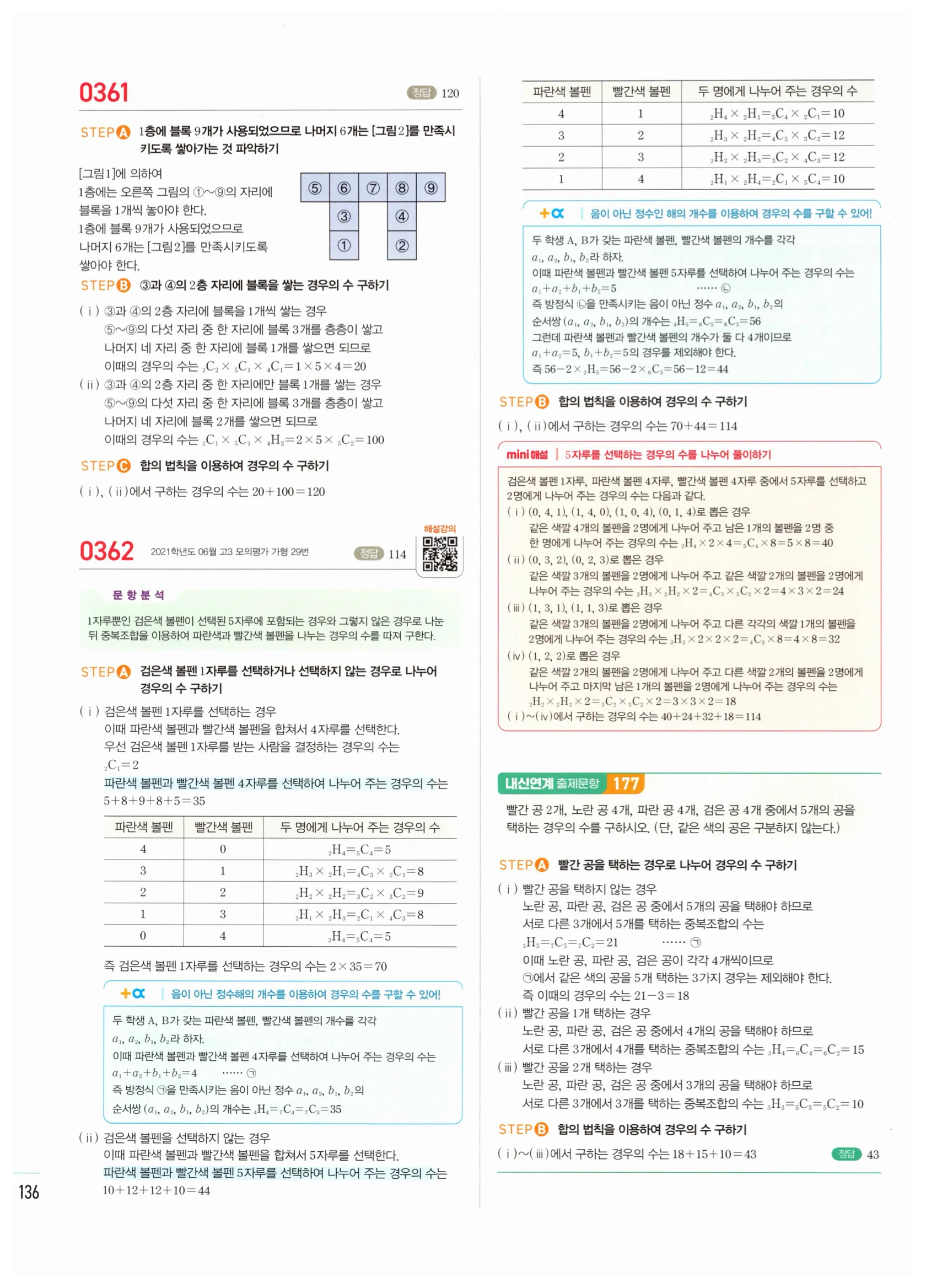 2026 마플시너지 확률과통계 03 이항정리 답지 39쪽