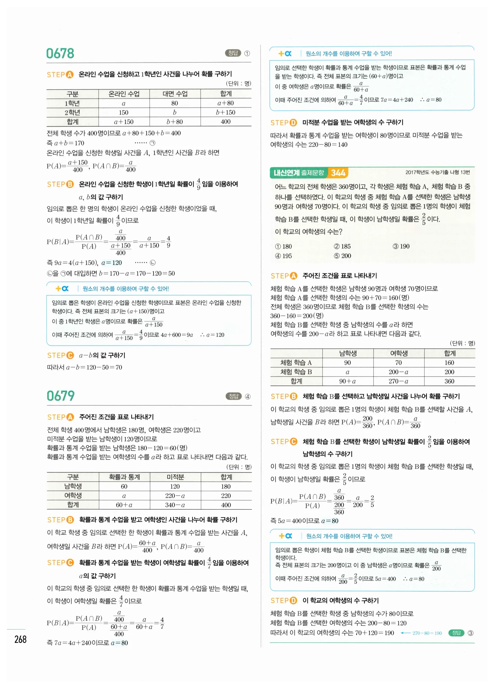 2026 마플시너지 확률과통계 03 조건부확률 답지 18쪽