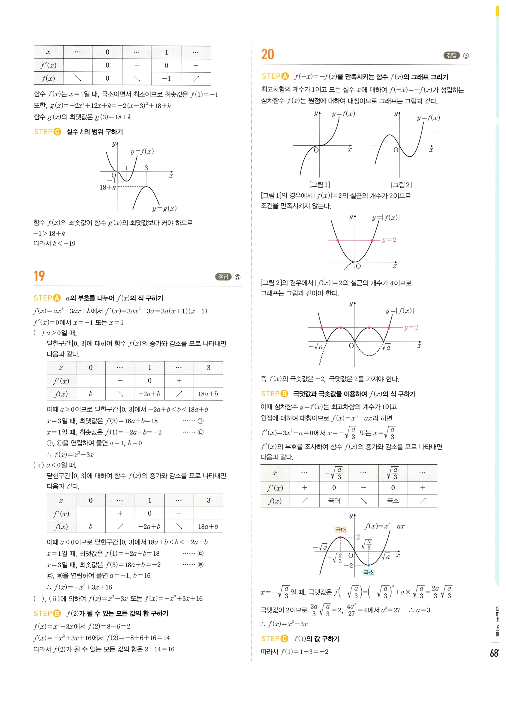 2026 마플시너지 미적분1 Ⅲ-04 속도와 거리 답지 해설 687쪽